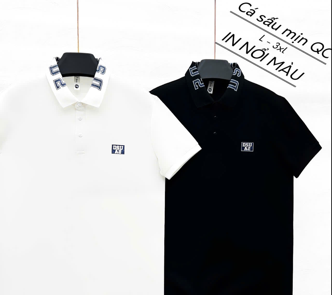 Áo thun nam cổ trụ giá sỉ 015 - Ảnh 11