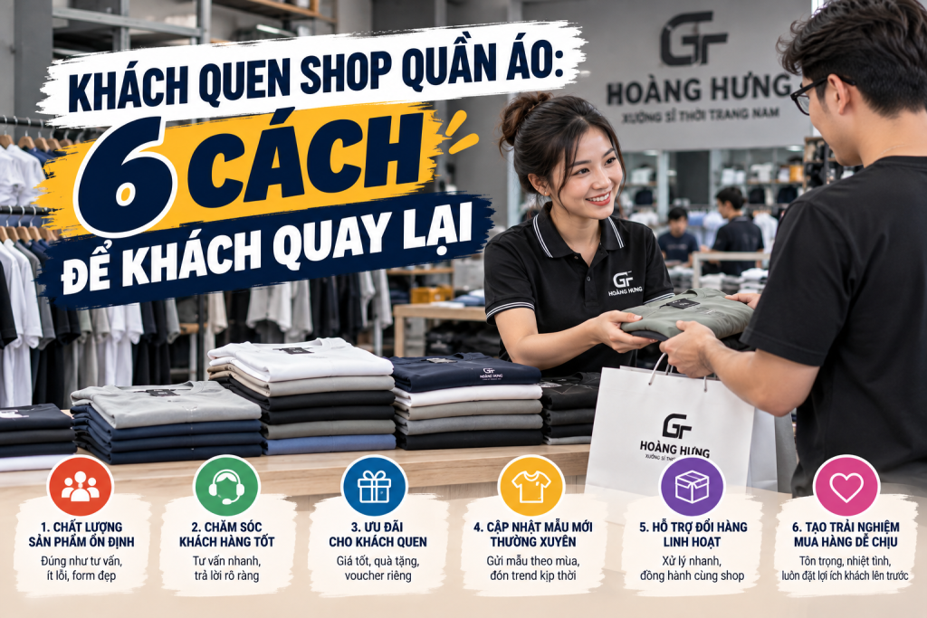 Khách quen shop quần áo: 6 cách để khách quay lại