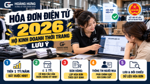 Hóa đơn điện tử 2026: hộ kinh doanh thời trang lưu ý