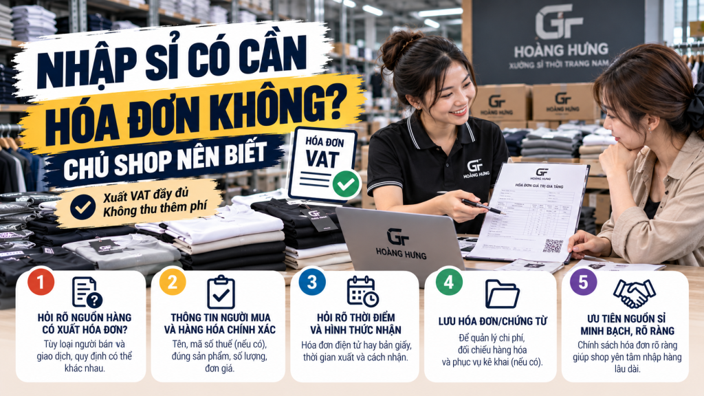 Nhập sỉ cần hóa đơn
