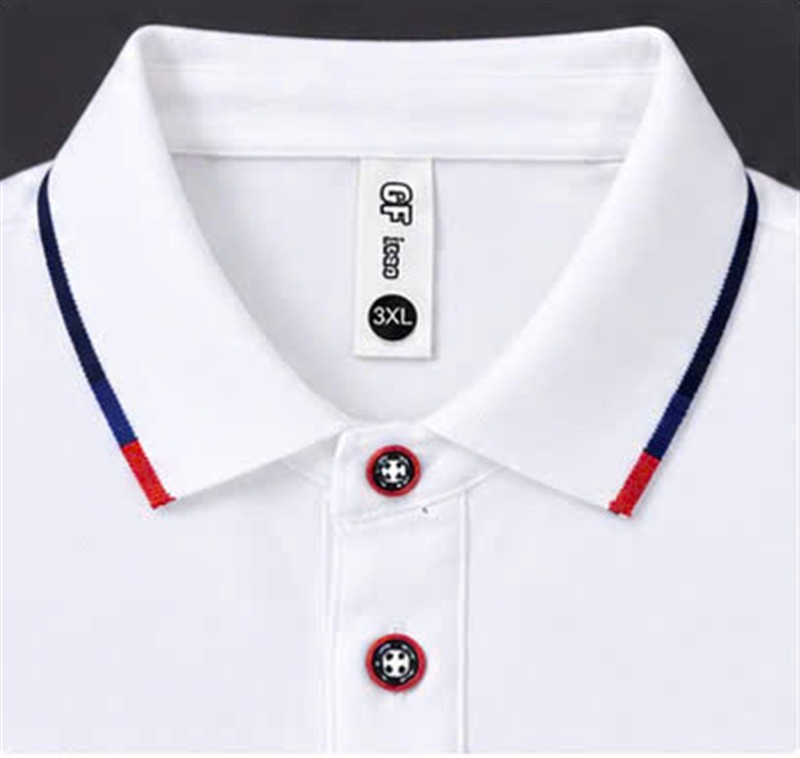 Nhãn GF icon may ở cổ áo thun GF ICON của Xưởng Sỉ Hoàng Hưng